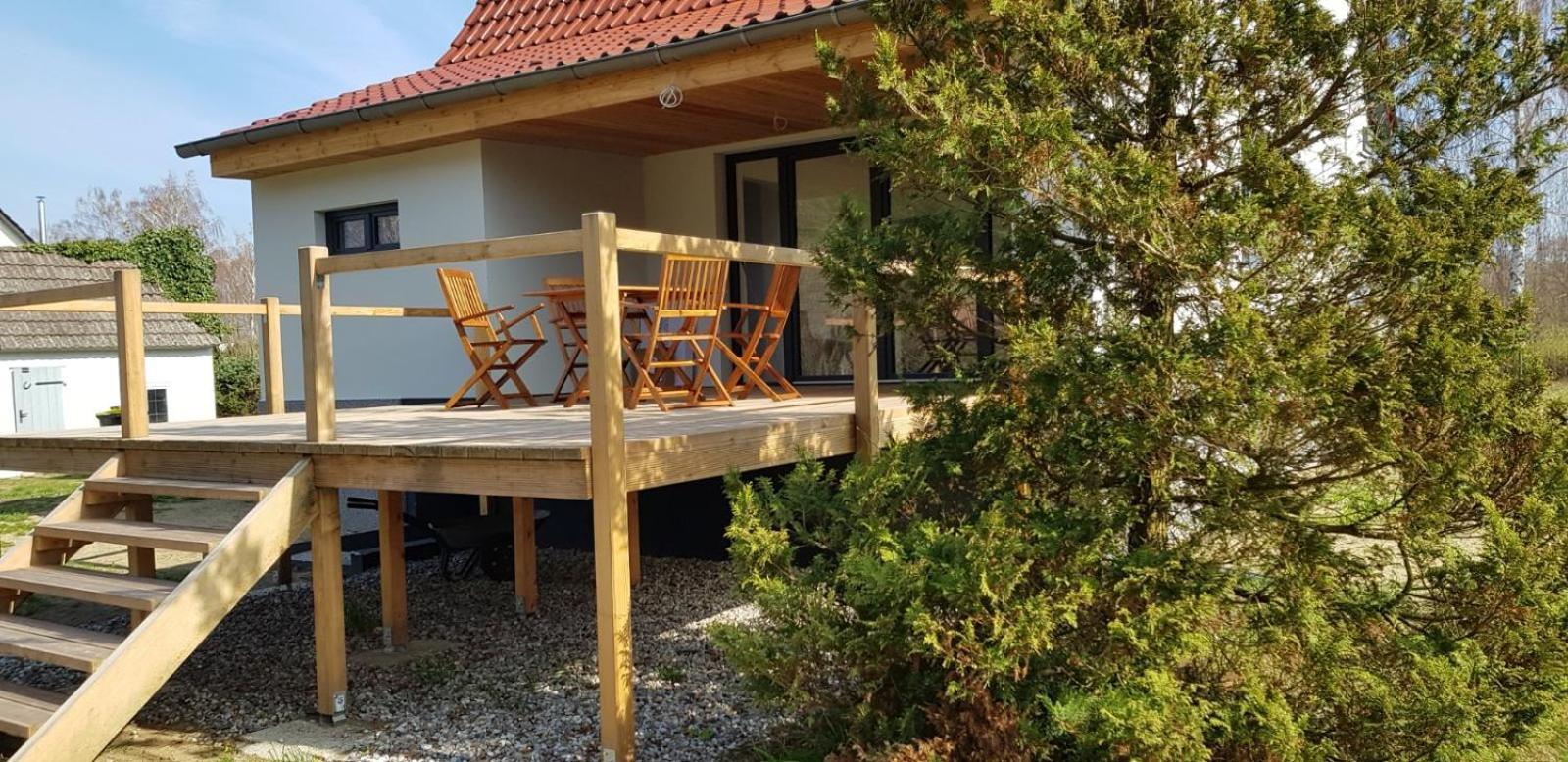 Mecklenburgische Seenplatte - Fh Mit Optionalem Steg Und Ruderboot Grosszerlang Екстер'єр фото
